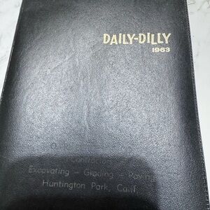 Black Daily-Dilly 1963 adult Planner